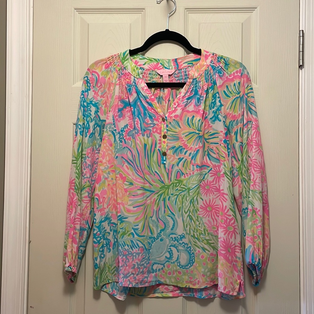 Lilly Pulitzer long sleeve blouse XS